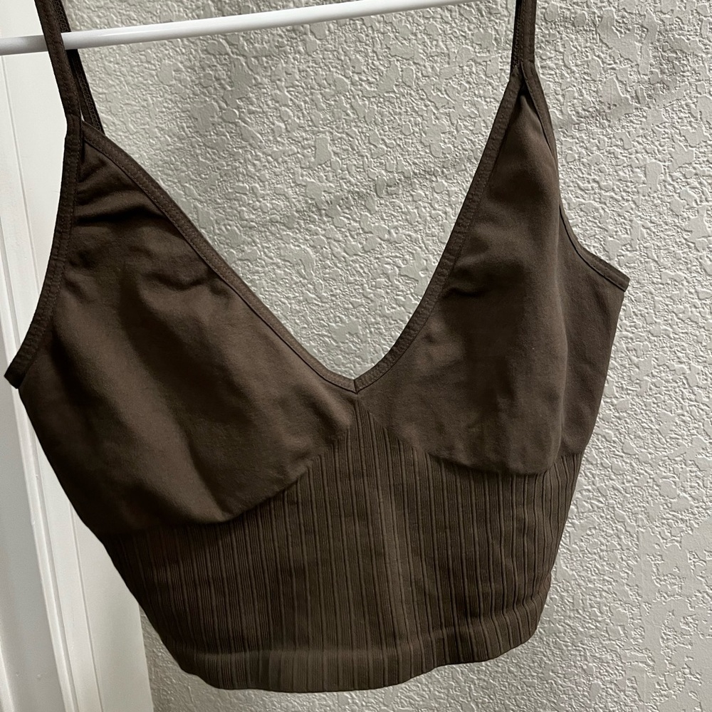 Free People Ribbed V-Neck Brami